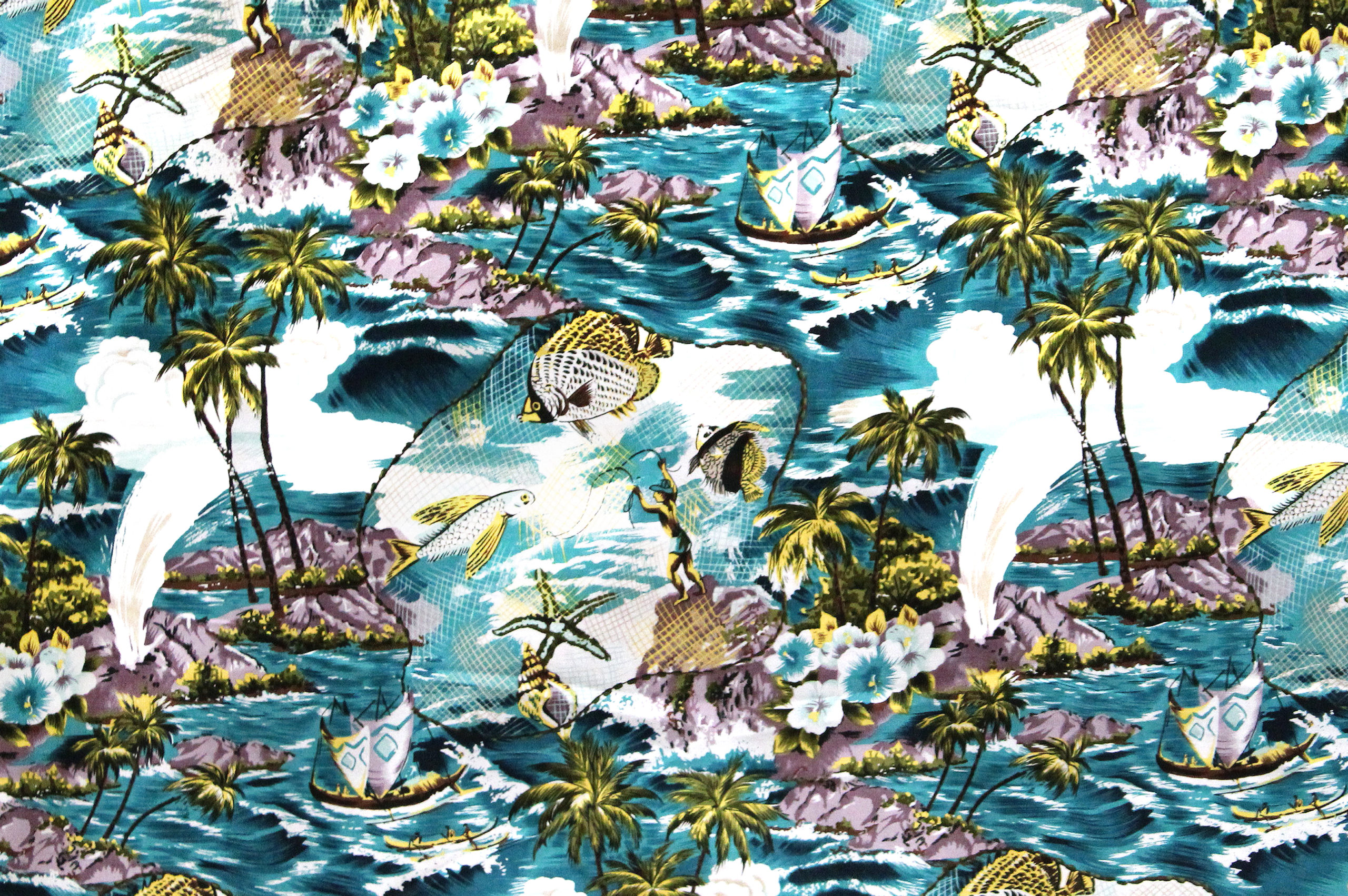 CAA1104 Teal - Hawaii Fabric Mart